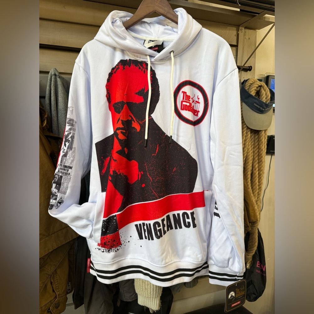The godfather members only hoodie sweatshirt  2 front pockets new with tags